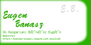 eugen banasz business card